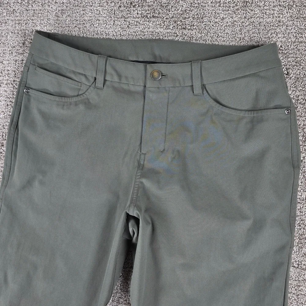 Lululemon ABC Pant Slim Warpstreme Olive Green Mens 31x28 - Picture 2 of 7